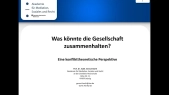 thumbnail of medium Impulsvortrag: Prof Dr. Gernot Barth - Was könnte die Gesellschaft zusammenhalten?