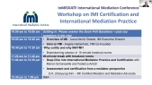 thumbnail of medium International Mediation Institute (IMI) Certification and International Mediation Practices 